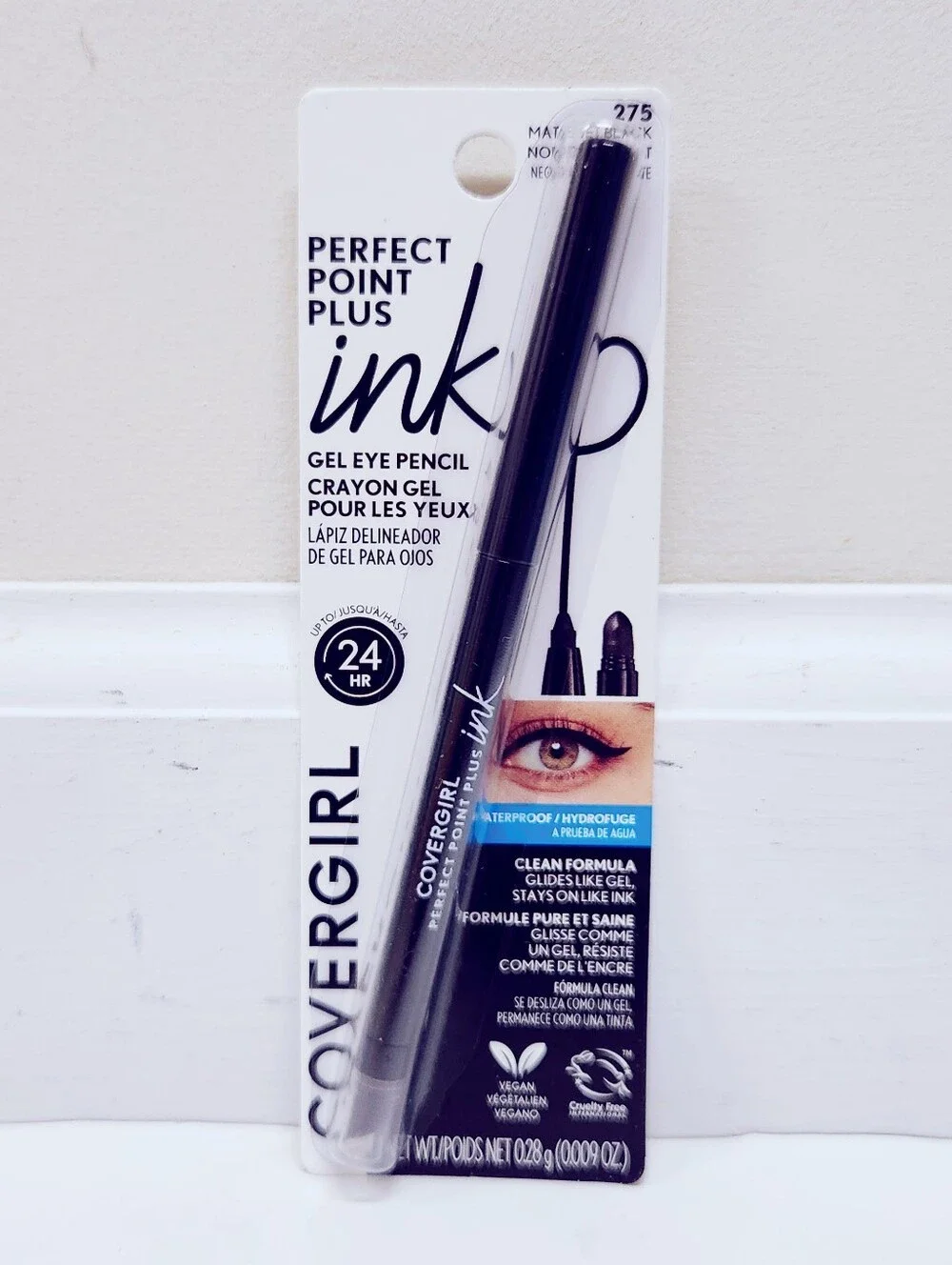 ⭐4/$15 Covergirl Perfect Point Plus Ink Gel Eye Pencil Matte Jet Black